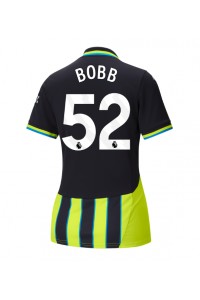 Manchester City Oscar Bobb #52 Voetbaltruitje Uit tenue Dames 2024-25 Korte Mouw